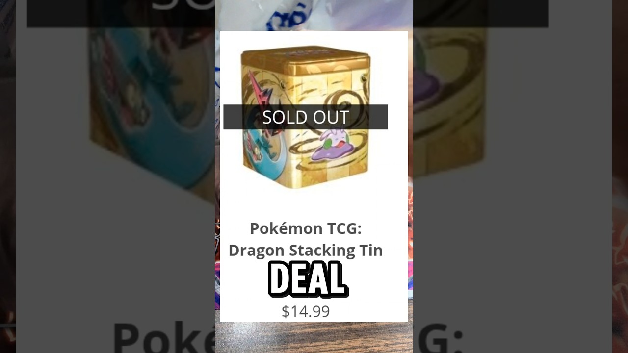 pokemon trading card game dragon tin Pokémon TCG: Stacking Tin (Dragon) — Smoke and Mirrors Hobby