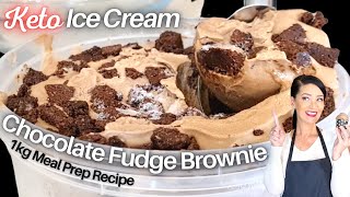 Keto Ice Cream: Ben&Jerry Style Chocolate Fudge Brownie, 2.5g Net Carb screenshot 4