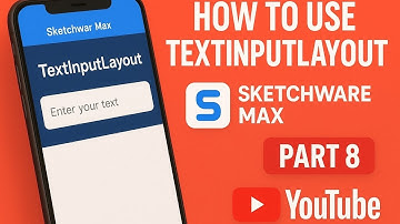 How to create a TextInputLayout in sketchware max #part8 
