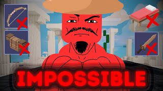 NO BED + NO ARMOR + NO KILL Challenge.. (Roblox Bedwars)
