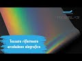 Vídeo: Tejido reflectante arcoíris con matices holográficos para coser 140cm x 1M