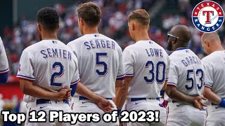 Texas Rangers: Top 12 Players of 2023 Analysis + Discussion!