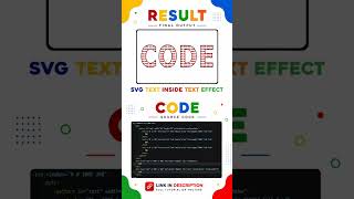 SVG Text Inside Text Effect 🔥 | HTML CSS SVG Tutorial. #html #css #svg #texteffect #pattern #ui #ux