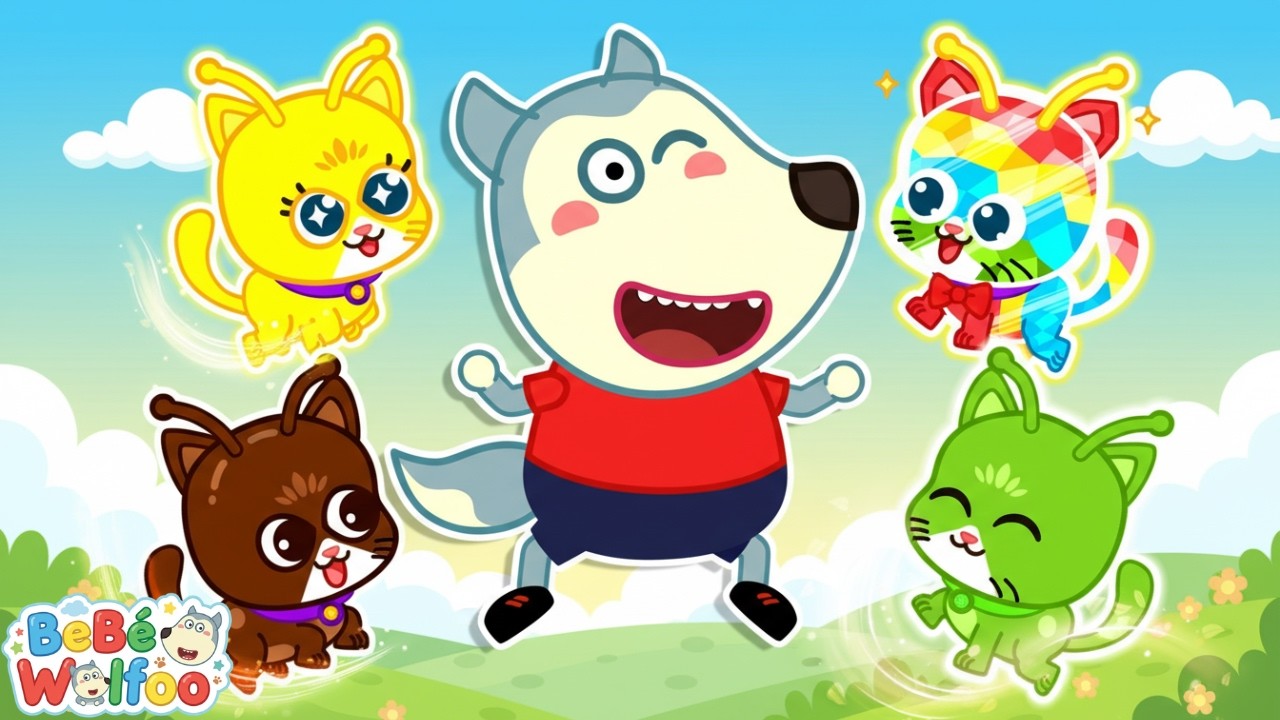 Bebé Wolfoo | ¡La Sorpresa de los Gatos de Colores! | Dibujos animados para niños