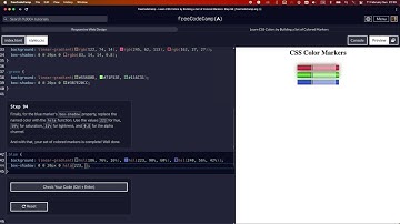 LEARN CSS COLORS BY BUILDING A SET OF COLORED MARKERS STEP 94 #freecodecamp #html5 #css #learncss