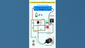 Auto cut-off battery charger | 3.7V battery charger circuit | Lithium ion battery | 18650
