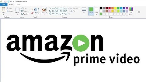 How to draw Amazon Prime Video logo using MS Paint | How to draw on your computer