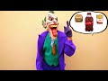 HULK Drives to KFC with Motorcycle FOR KIDS! w/ Joker Frozen Elsa Toys Microwave Spiderman