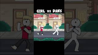 Make Me Your Radio GIRL vs DANS (Original Animation Meme) #shorts Resimi