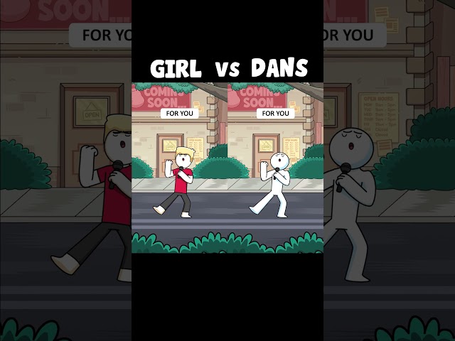 Make Me Your Radio GIRL vs DANS (Original Animation Meme) #shorts class=