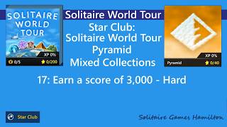 Star Club | Solitaire World Tour | Pyramid #17: Hard - Earn a score of 3,000 screenshot 5