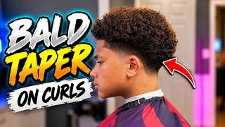 How to Do a Bald Taper on Curly Hair  In 8 Minutes | Step-by-Step Tutorial