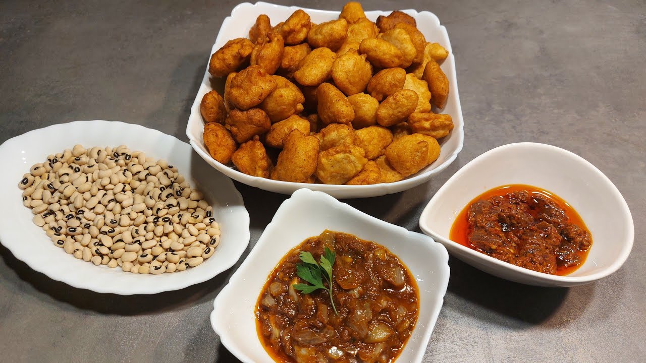 Acara niébé avec la poudre de niébé