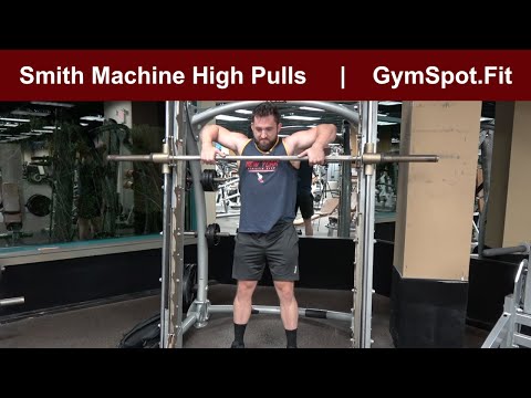 Smith Machine High Pull | GymSpot