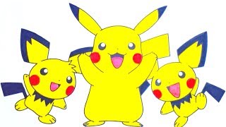 Coloring Pages for Kids : Pokemon Pikachu