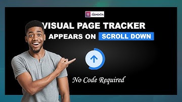 Visual Page Tracker Animation That Appears on Scroll-Down [No Code] | Elementor Tutorial