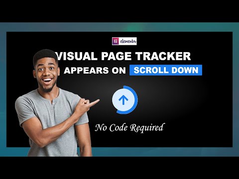 Visual Page Tracker Animation That Appears on Scroll-Down [No Code] | Elementor Tutorial