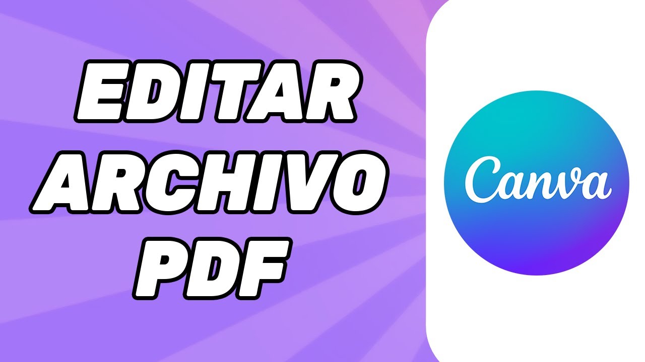 Cómo Editar Un Archivo PDF en Canva? - YouTube