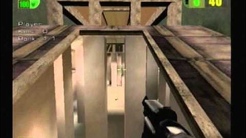 how to get on to the roof in  red faction on lobby