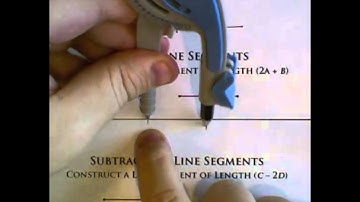 Geometry Constructions -- Copying, Adding, and Subtracting Line Segments