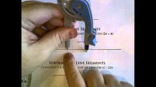 Geometry Constructions -- Copying, Adding, and Subtracting Line Segments