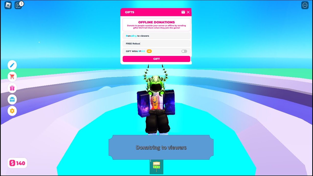 Donating robux to viewers . Live ep : #12 - YouTube