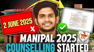 Manipal Counselling 2025 Started | Step by Step Process Explained  | Avoid These BIG Mistakes