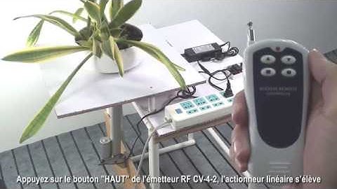 Table de levage d’actionneur linéaire CC 12V 2000N par la télécommande RF