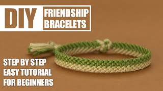 Half Solid Lines Stripes Friendship Bracelets Step by Step Tutorial | Easy Tutorial for Beginner by Aillin 6,248 views 3 months ago 3 minutes, 56 seconds