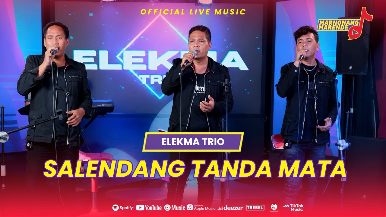 ELEKMA TRIO - SALENDANG TANDA MATA (Official Live Music) MARNONANG MARENDE