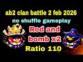 Angry birds 2 clan battle 2 feb 2026 no shuffle gameplay 