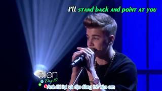 Justin Bieber - As Long As You Love Me Live on Ellen Show Vietsub & Karaoke Lyrics