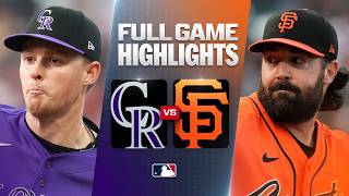 ROCKIES vs. GIANTS: Official Full Game Highlights (July 10) | 2026 MLB Season