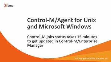 Job status takes 15 minutes to be updated in Control-M/Enterprise Manager
