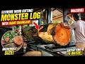 Extreme Wood Cutting! Monster Sengon Log Processed with Giant Saw
