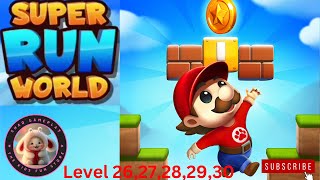 SUPER RUN WORLD: Bro Adventure | Level 26,27,28,29,30| GAMEPLAY WALKTHROUGH (iOS)