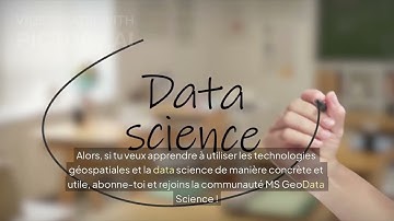 Présentation de la chaine MS GeoData Science