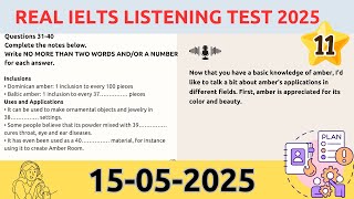 IELTS Training 11 - Transcript & Exercise (15-05-2025)