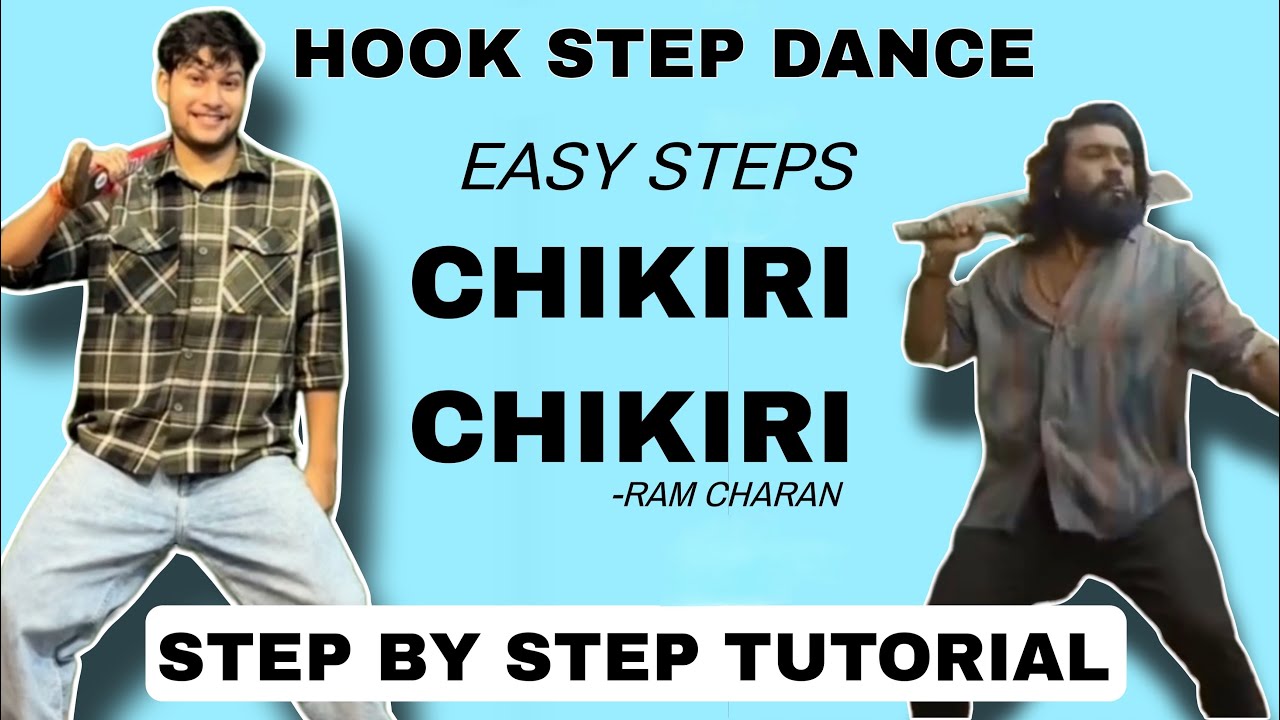 Chikiri Chikiri Hook Step Dance Tutorial| Ram Charan,Janhvi|Peddi|Chikiri Chikiri Song DanceTutorial
