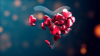 Gorgeous multiple 3D Hearts inside a Glass heart  |  No Copyright from Free Designs in Motion screenshot 3
