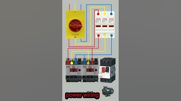💥💯 motor starter forward reverse power wiring #connection  #induction #motor #shorts