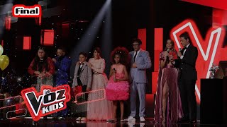 Se anuncian el nombre del ganador en la final | La Voz Kids 2022