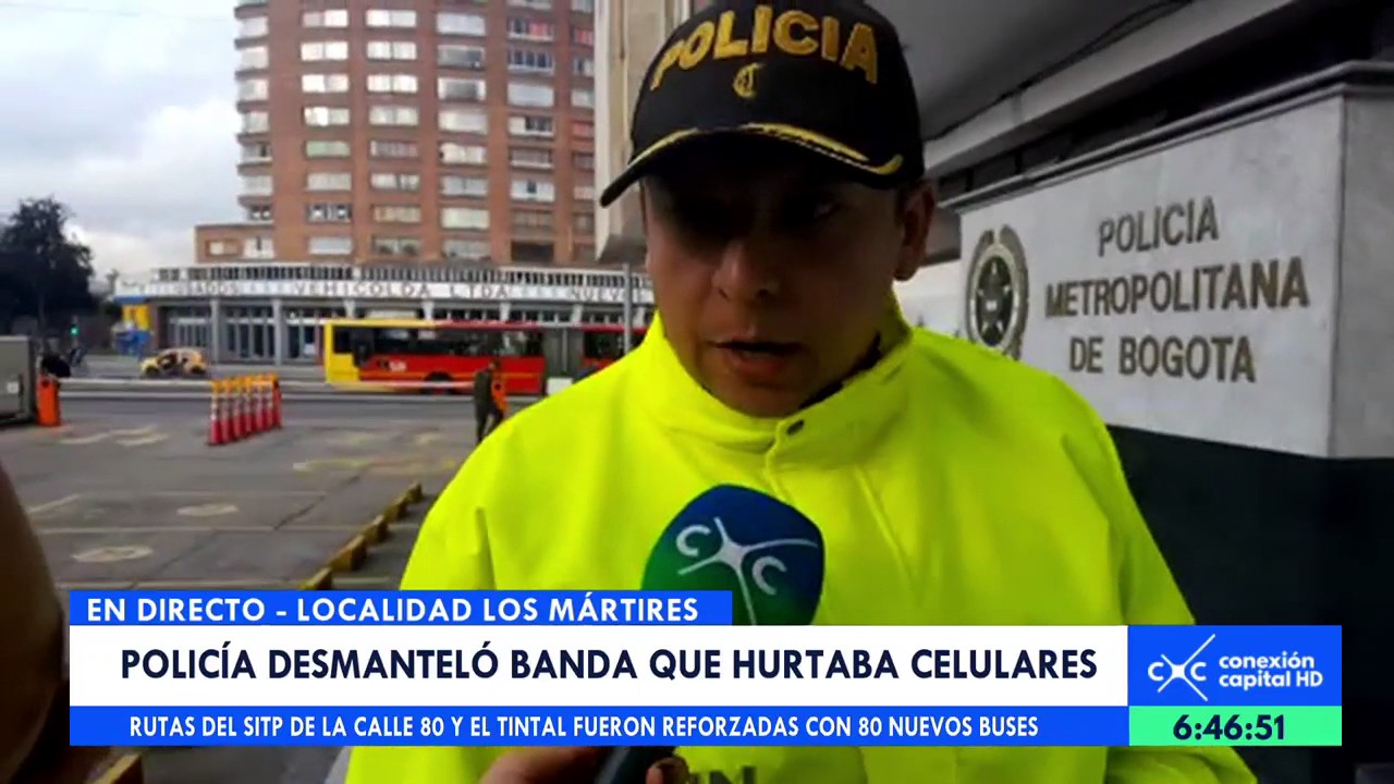 Cae banda dedicada el hurto de celulares en el centro de Bogotá - YouTube