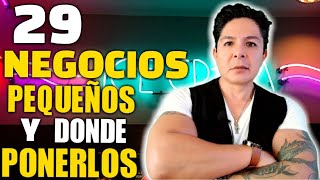 29 NEGOCIOS PEQUEÑOS Y DONDE PONERLOS by IMAGINA NEGOCIO 7,278 views 1 month ago 9 minutes, 30 seconds