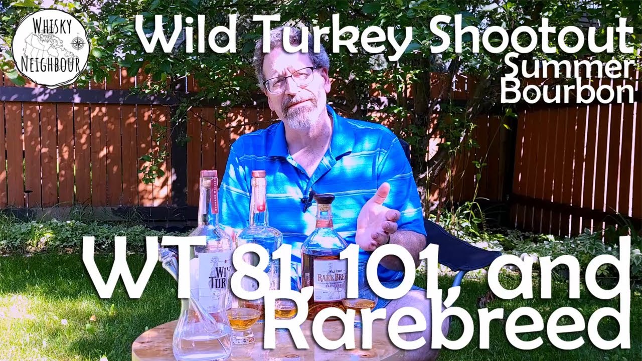 Wild Turkey Bourbon Shootout.  Classic 81, 101 and Rare Breed on a Summer Day!