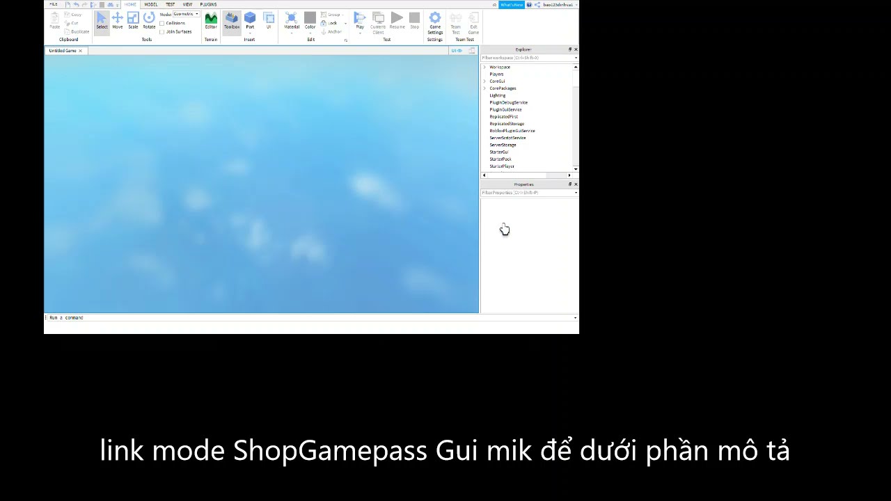 model Shop Game pass Gui