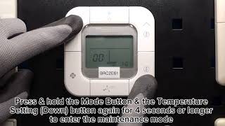 How to check Daikin VRV indoor unit thermistor value using BRC2E61 controller