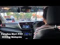 2021 perodua myvi facelift cvtdaihatsu sirion pov grab drive penang malaysia georgetown