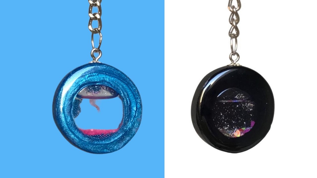 طريقة عمل سلسلة ريزن بداخلها مادة سايلة | سلسلة ريزن صب حر | how to make resin shaker