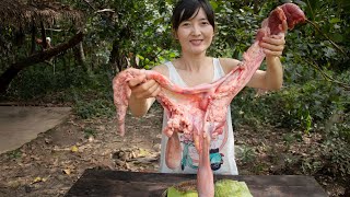 Bull penis with hot ingredients​ #cooking